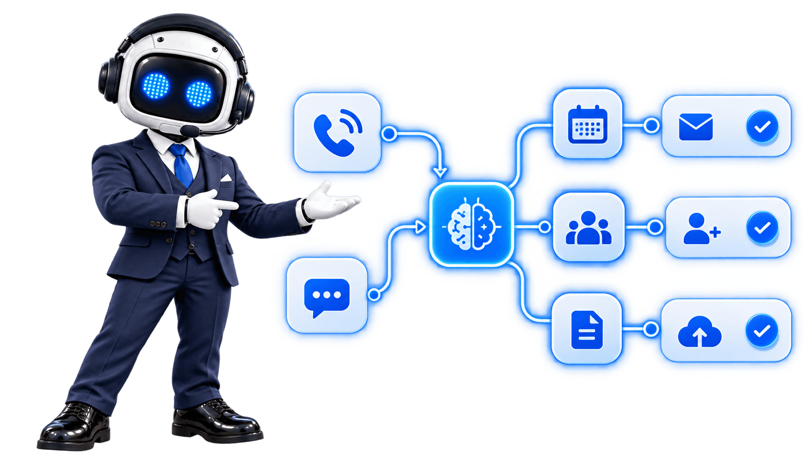 MobBot presenting connected MobDial automation workflows
